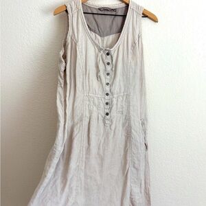 Sandwich Linen Grey Classic Dress